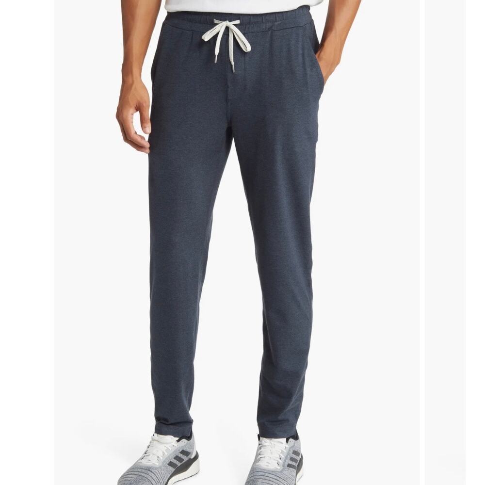 VUORI Men's Ponto Performance DreamKnit Tapered Pant Midnight Heather, XX-Large